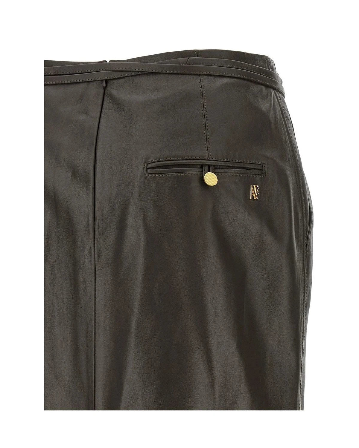 Alberta Ferretti Skirt in brown, Lamb Leather — view 4