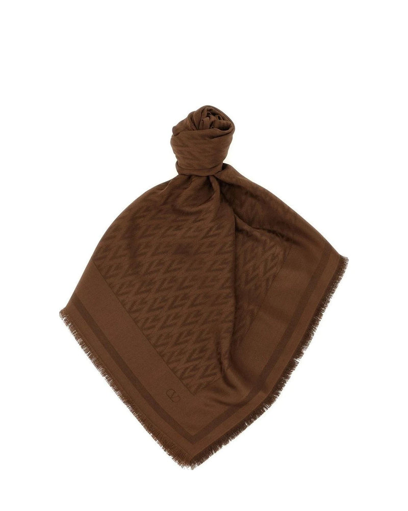 Valentino Garavani Scarves & Shawl in brown, Silk