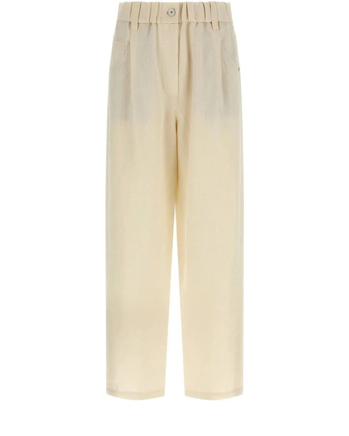 Brunello Cucinelli Trouser in white, Viscose