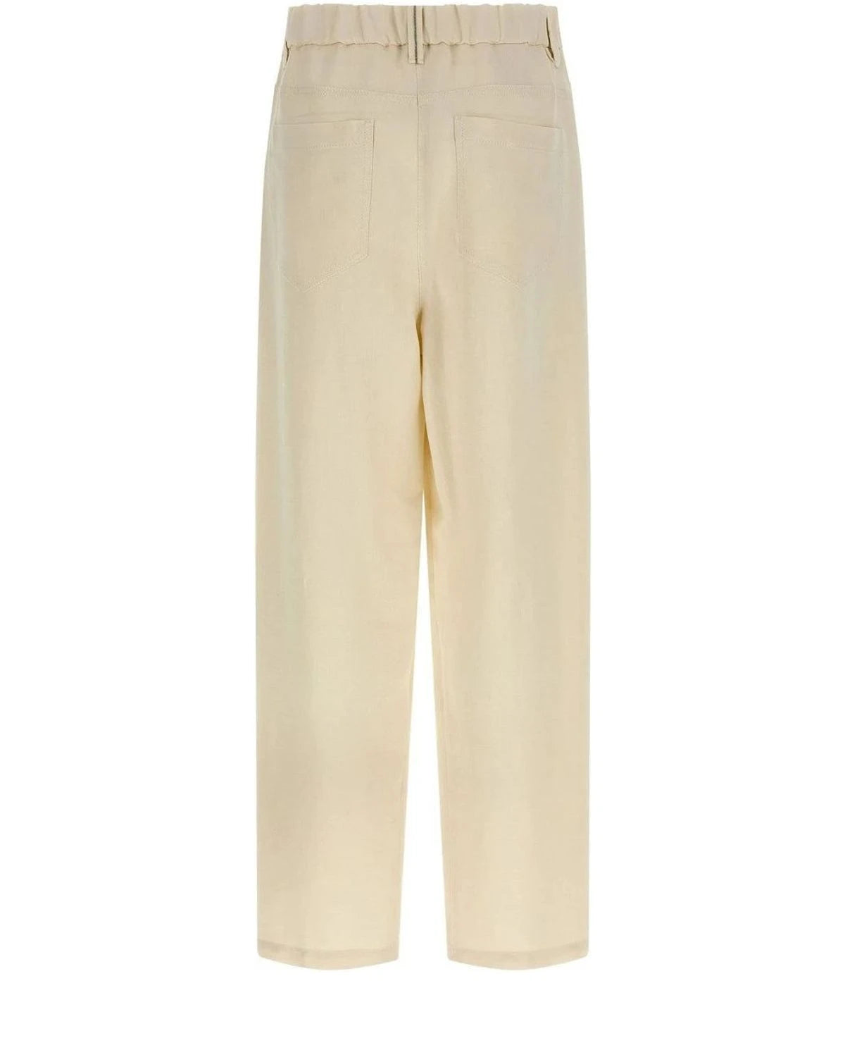 Brunello Cucinelli Trouser in white, Viscose — view 2
