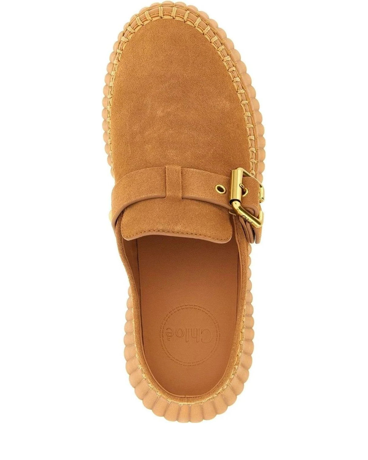 Chloé Wedges in beige, Calfskin Leather — view 4
