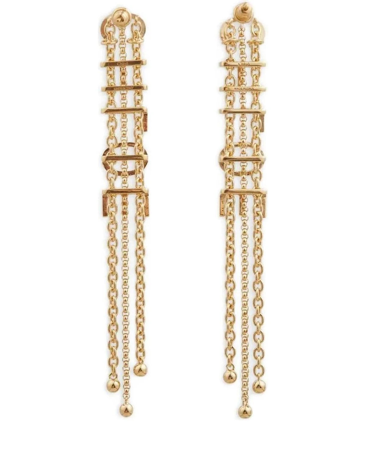 Chloé Earring in gold, Brass — view 2