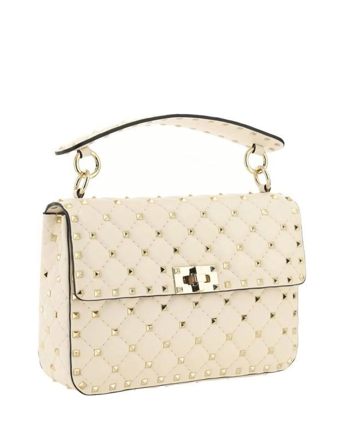 Valentino Garavani Satchel Bag in beige, Lamb — view 2