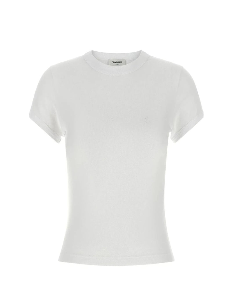 Saint Laurent T-Shirt in white, Cotton