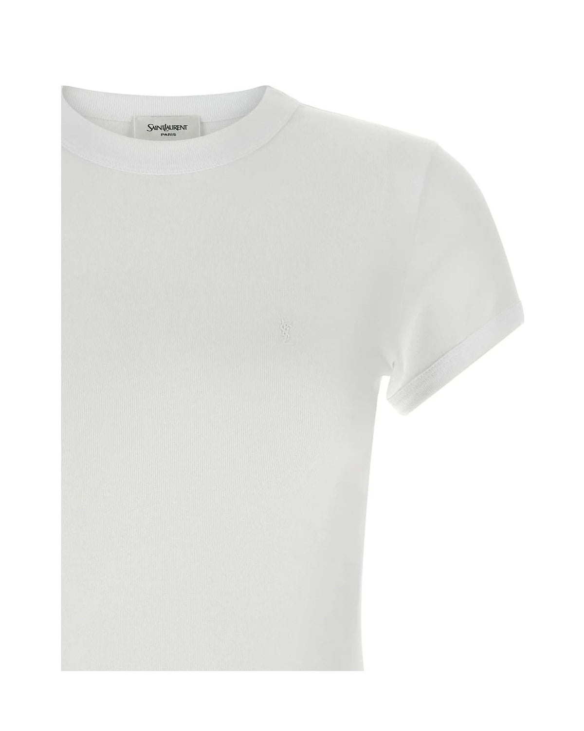 Saint Laurent T-Shirt in white, Cotton — view 3