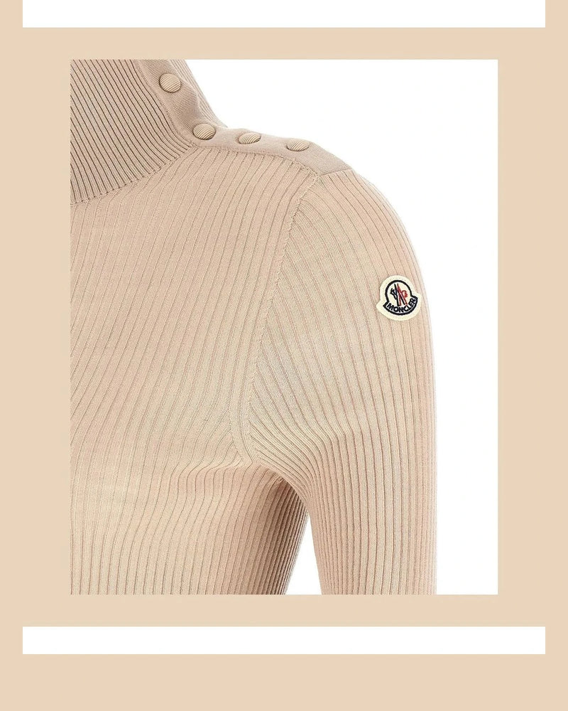 Moncler Sweater in beige, Virgin Wool — view 4
