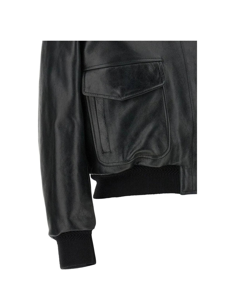 Tom Ford Bomber Jacket in black, Lamb Leather — view 4