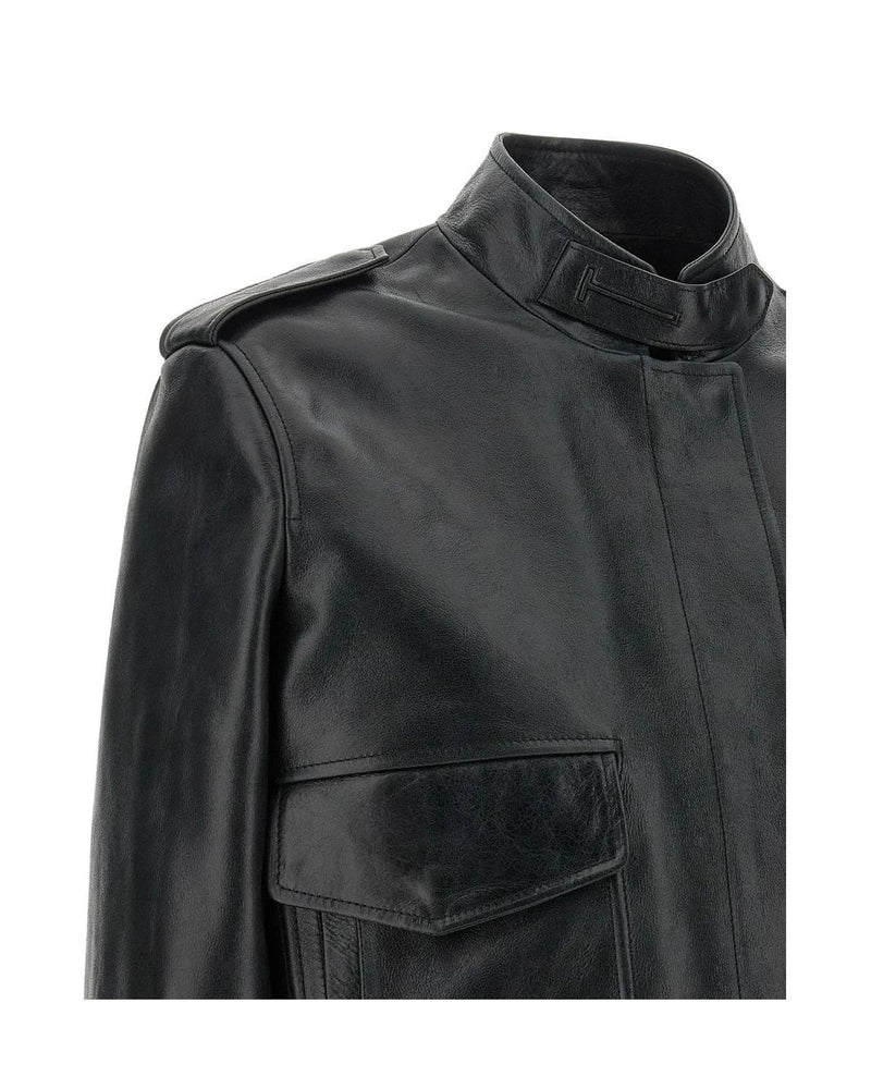 Tom Ford Bomber Jacket in black, Lamb Leather — view 5