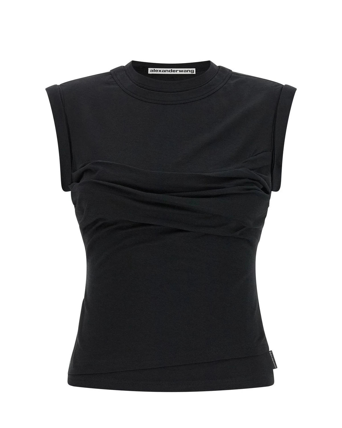 Alexander Wang Sleeveles Black T-Shirt