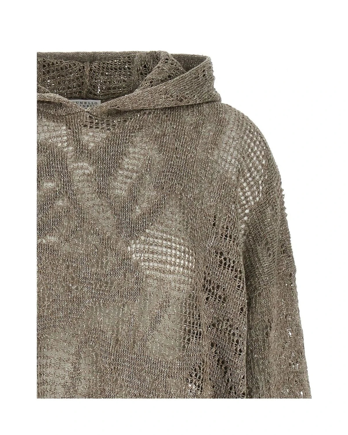 Brunello Cucinelli Sweater in brown, Linen — view 3