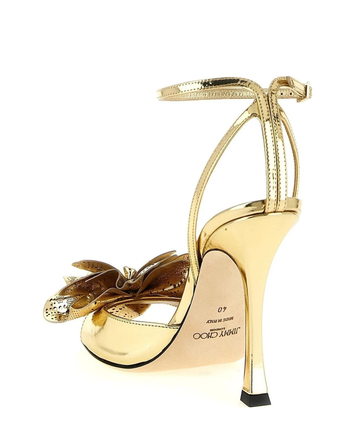 Jimmy Choo Sandals in gold, Leather — view 3