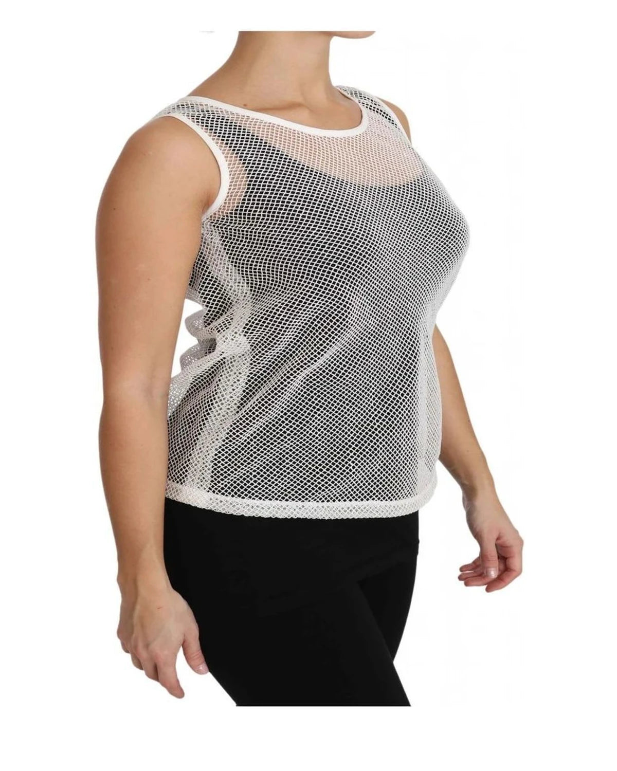 Dolce & Gabbana Tank Top in white, Cotton — view 5