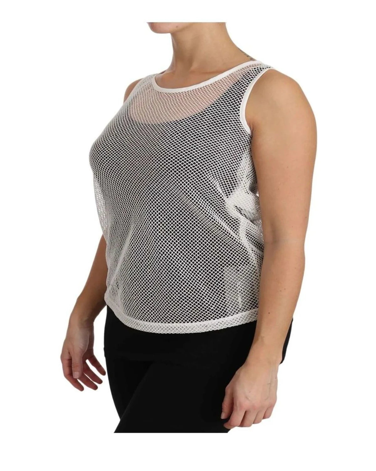 Dolce & Gabbana Tank Top in white, Cotton — view 6