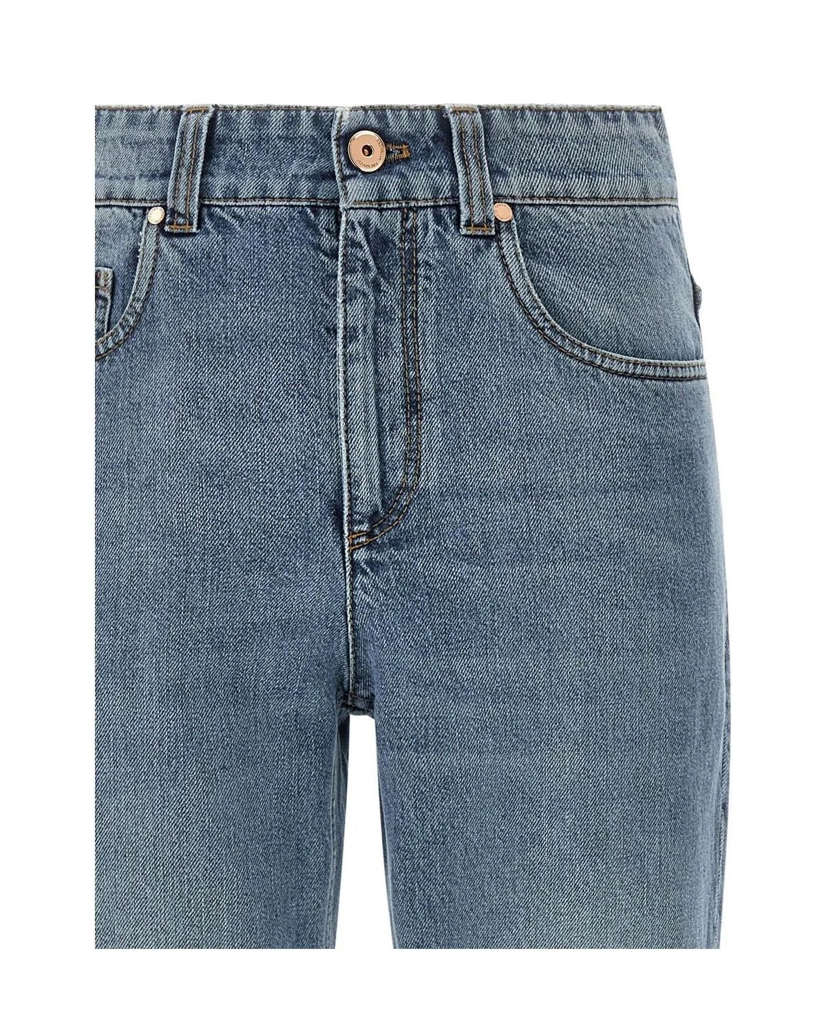 Brunello Cucinelli Jean in blue, Cotton — view 3