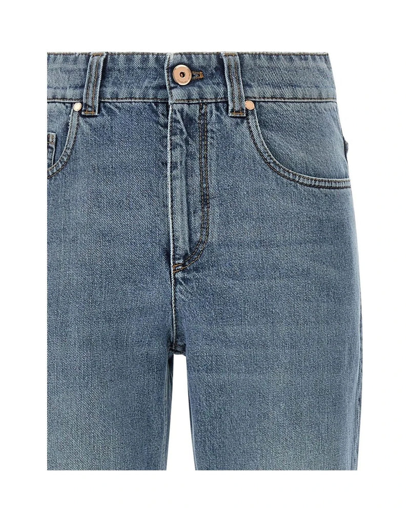 Brunello Cucinelli Jean in blue, Cotton — view 3