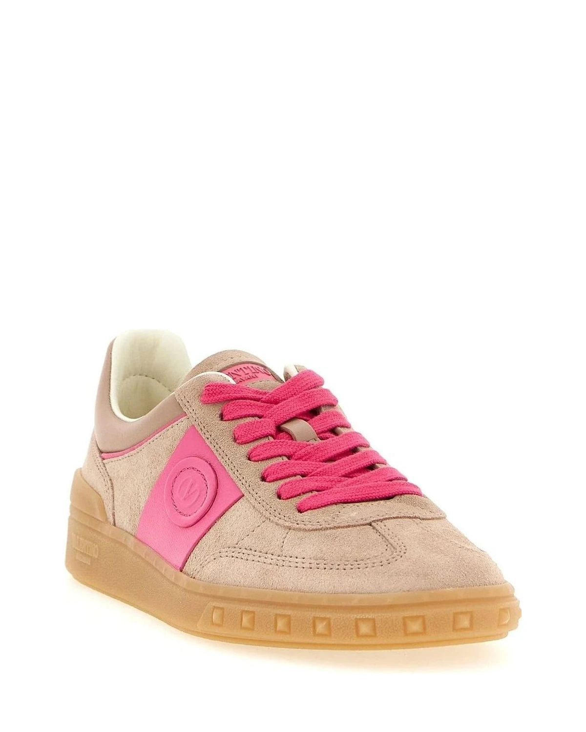 Valentino Garavani Sneakers in pink, Calfskin Leather — view 2