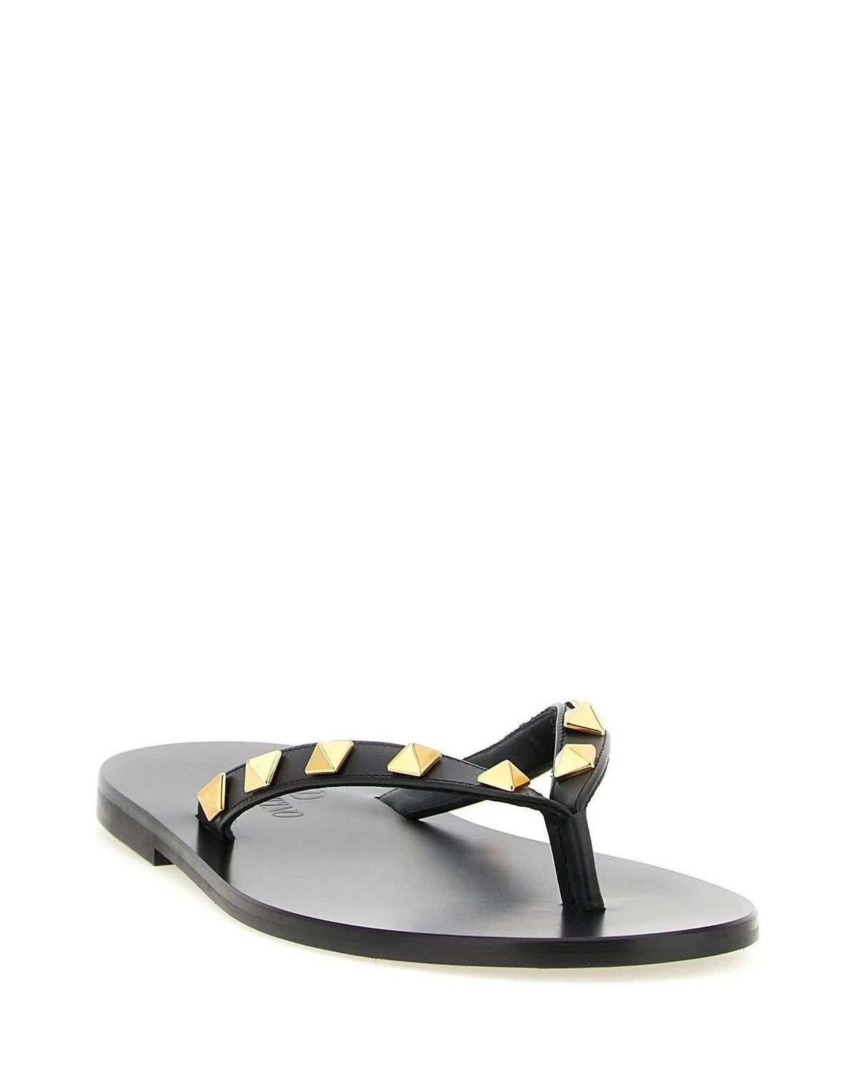 Valentino Garavani Slides in black, Calfskin Leather — view 2