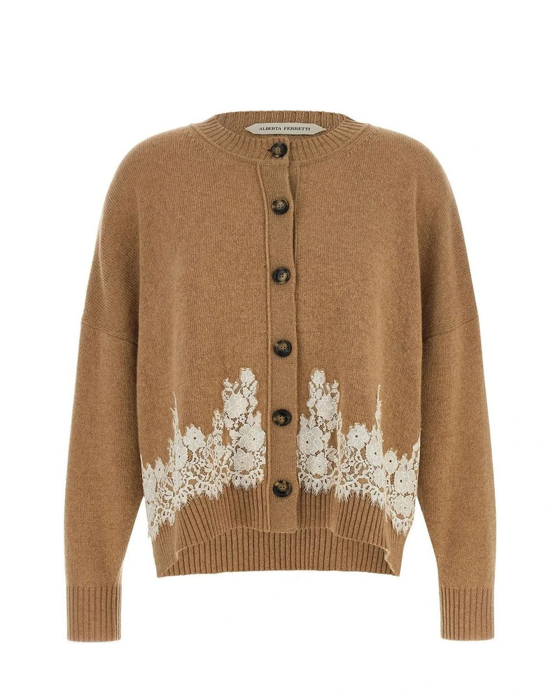 Alberta Ferretti Cardigan in brown