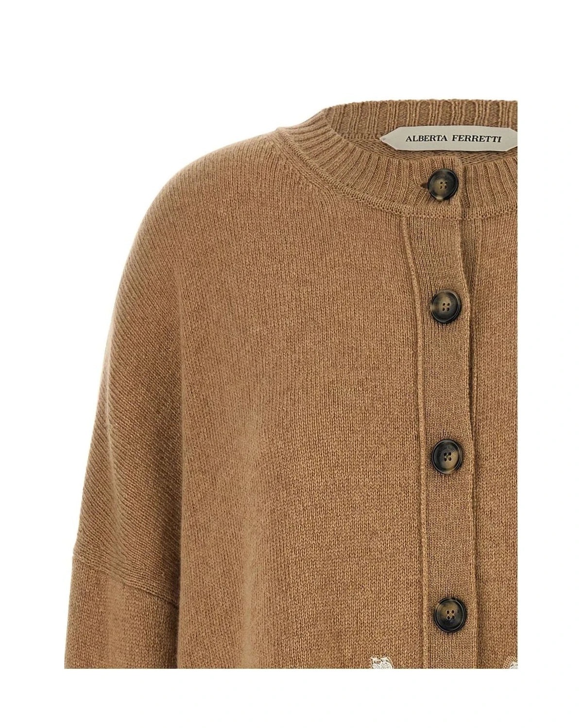 Alberta Ferretti Cardigan in brown — view 3