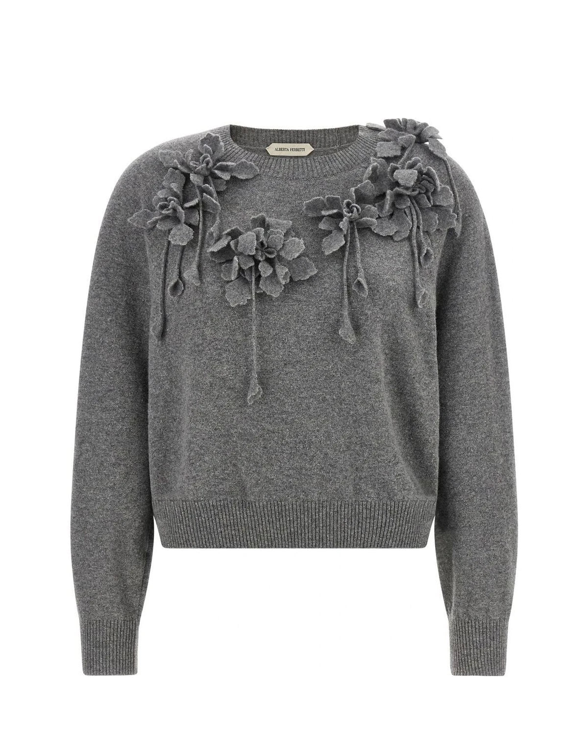 Alberta Ferretti Sweater in gray, Virgin Wool