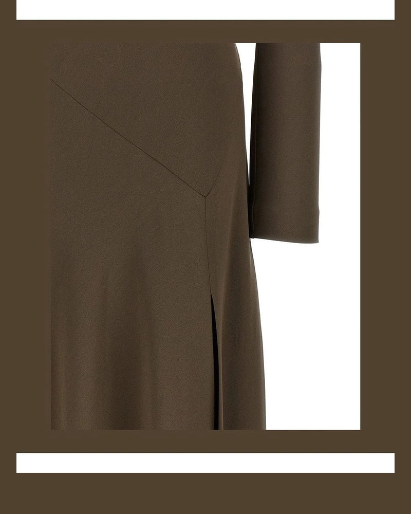 Alberta Ferretti Dresse in brown, Viscose — view 4
