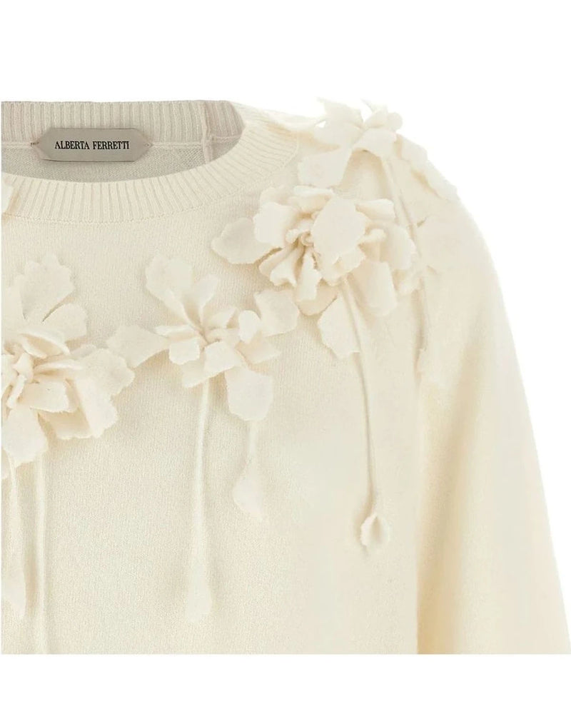 Alberta Ferretti Sweater in white, Virgin Wool — view 3