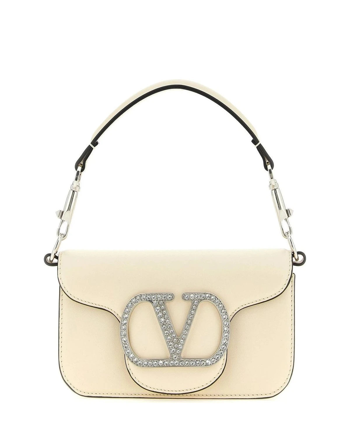 Valentino Garavani Shoulder Bag in white, Calfskin Leather