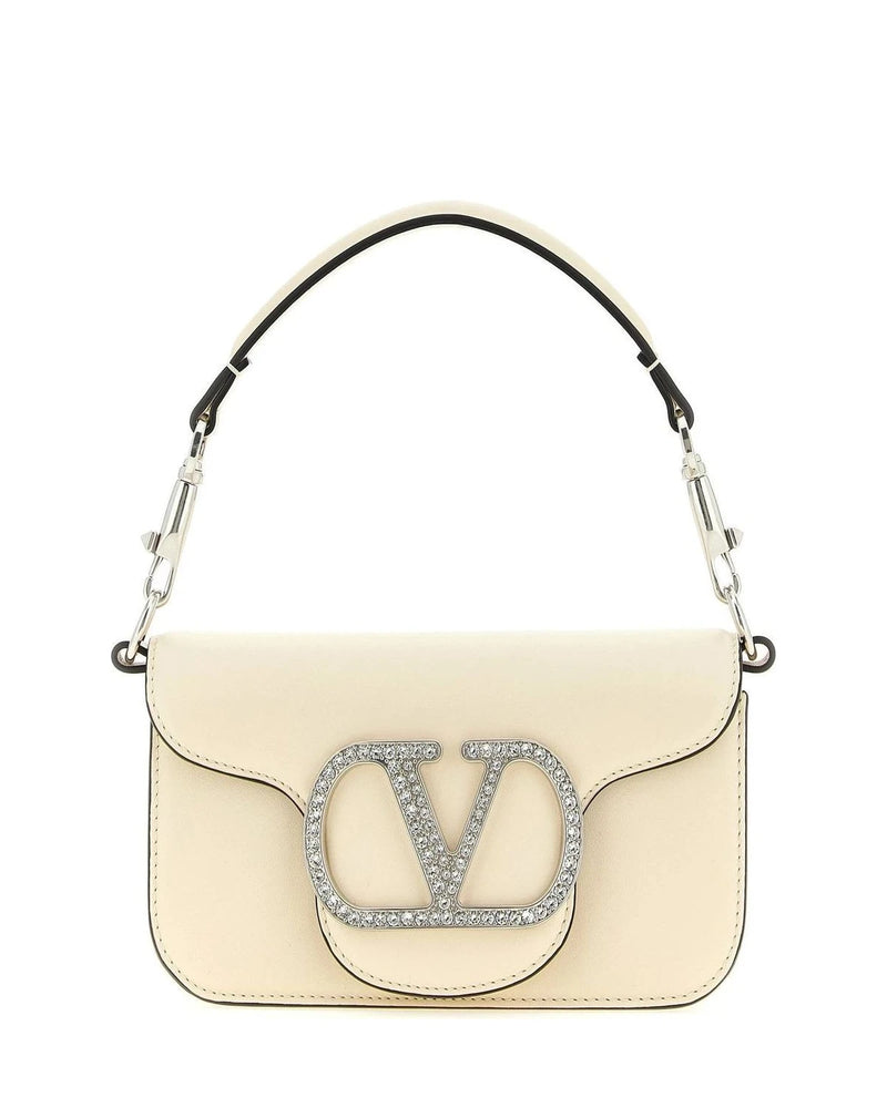 Valentino Garavani Shoulder Bag in white, Calfskin Leather