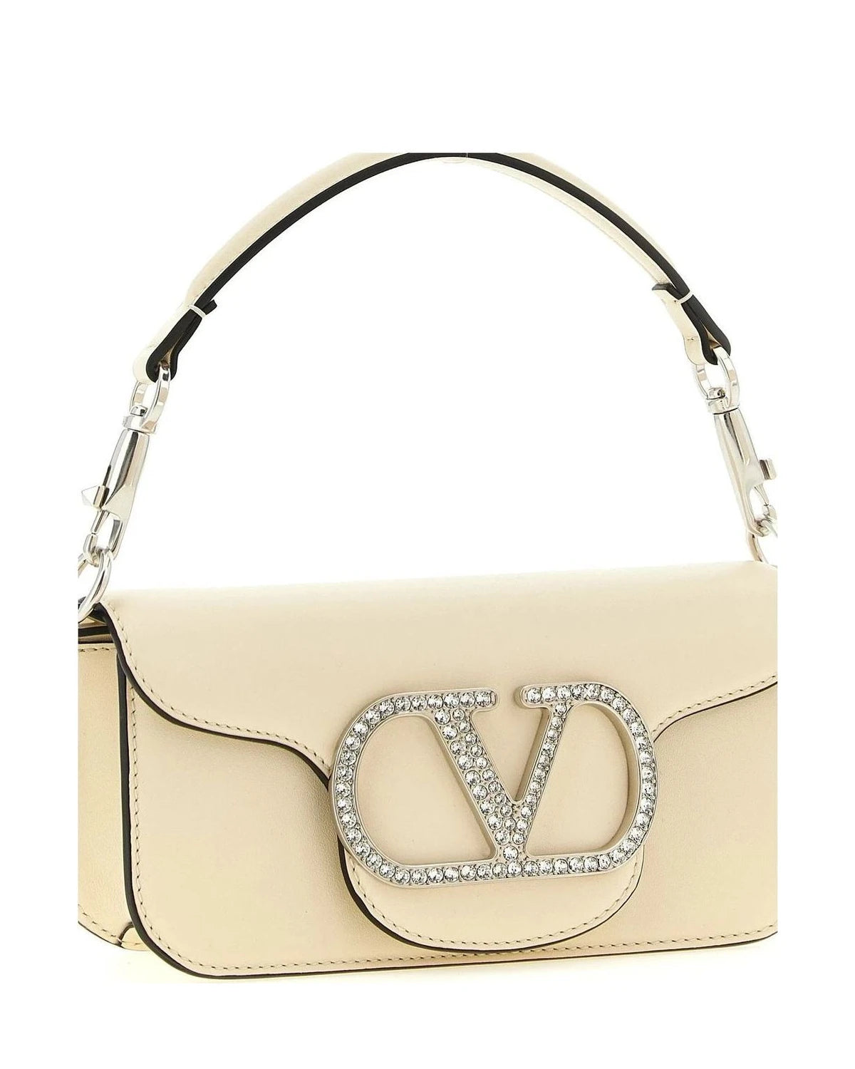 Valentino Garavani Shoulder Bag in white, Calfskin Leather — view 3