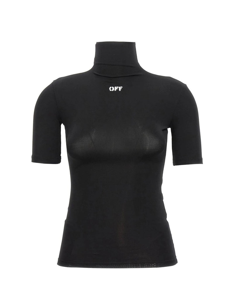 Off-White T-Shirt in black, Acetate