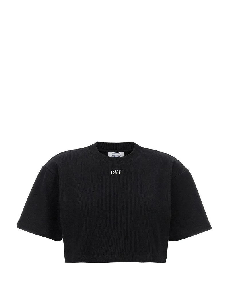Off-White T-Shirt in black, Cotton