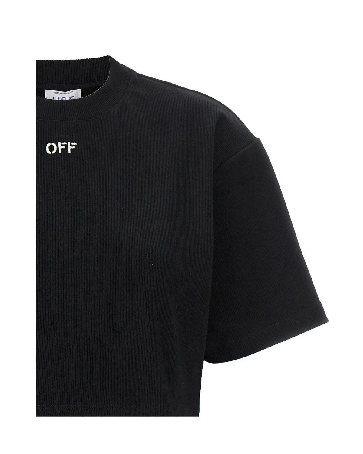Off-White T-Shirt in black, Cotton — view 3