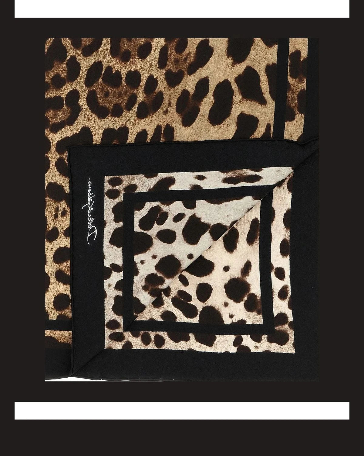 Dolce & Gabbana Scarves & Shawl in brown, Silk — view 3