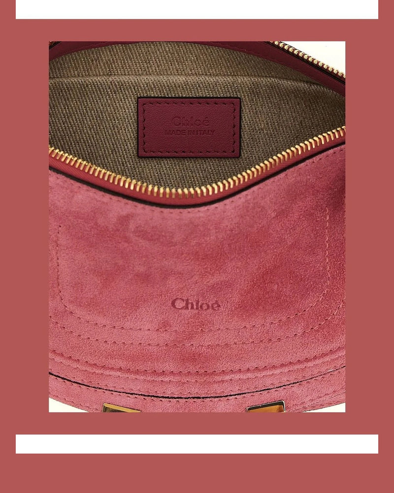 Chloé Shoulder Bag in pink, Calfskin Leather — view 4