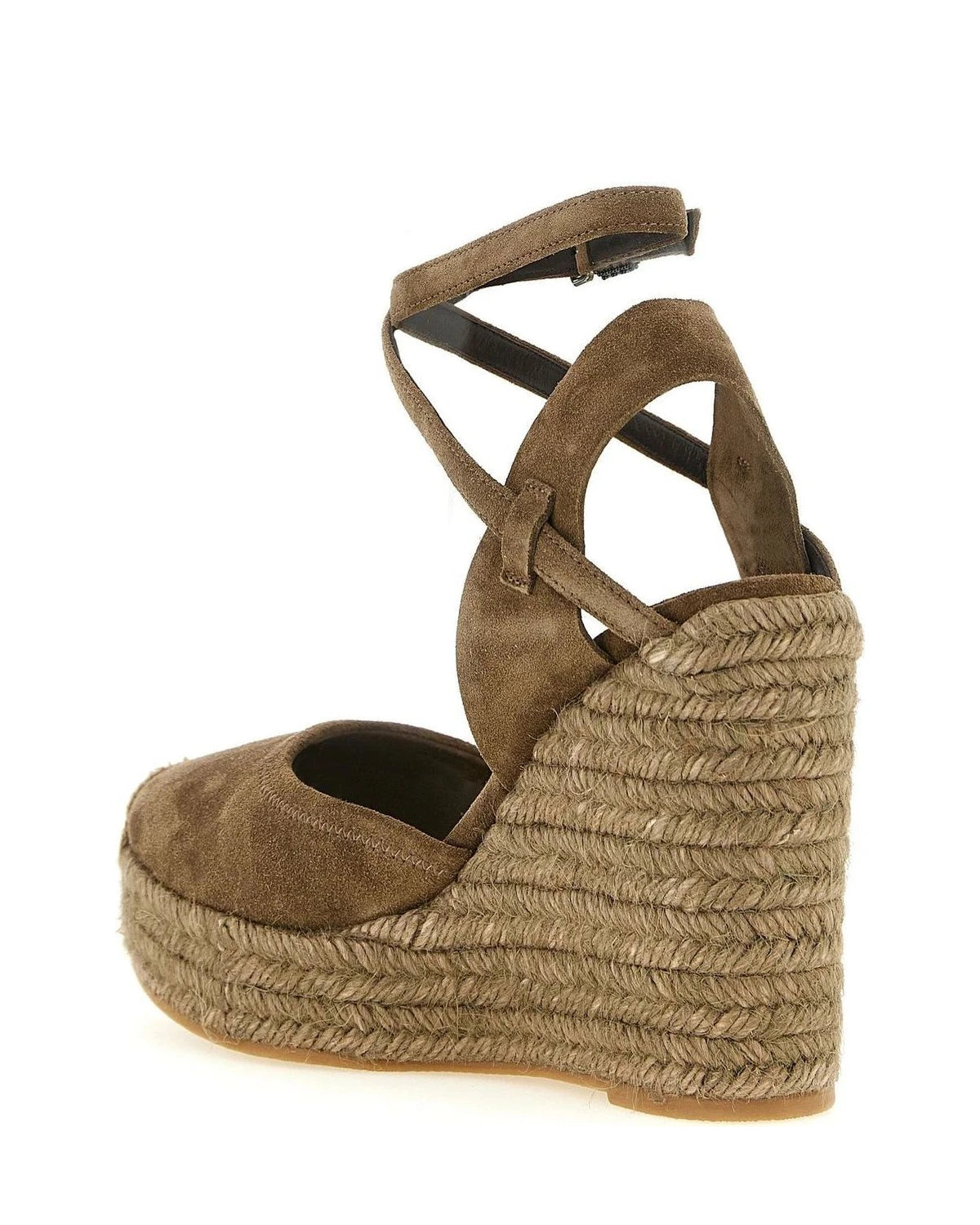 Brunello Cucinelli Wedges in brown, Calfskin Leather — view 3