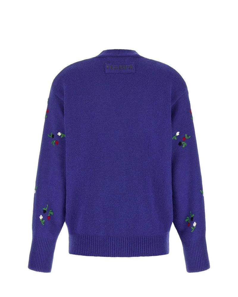 Marni Cardigan in blue, Virgin Wool — view 2