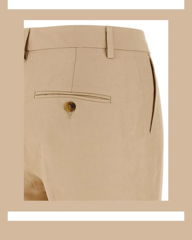Alberto Biani Chino in beige, Viscose — view 4