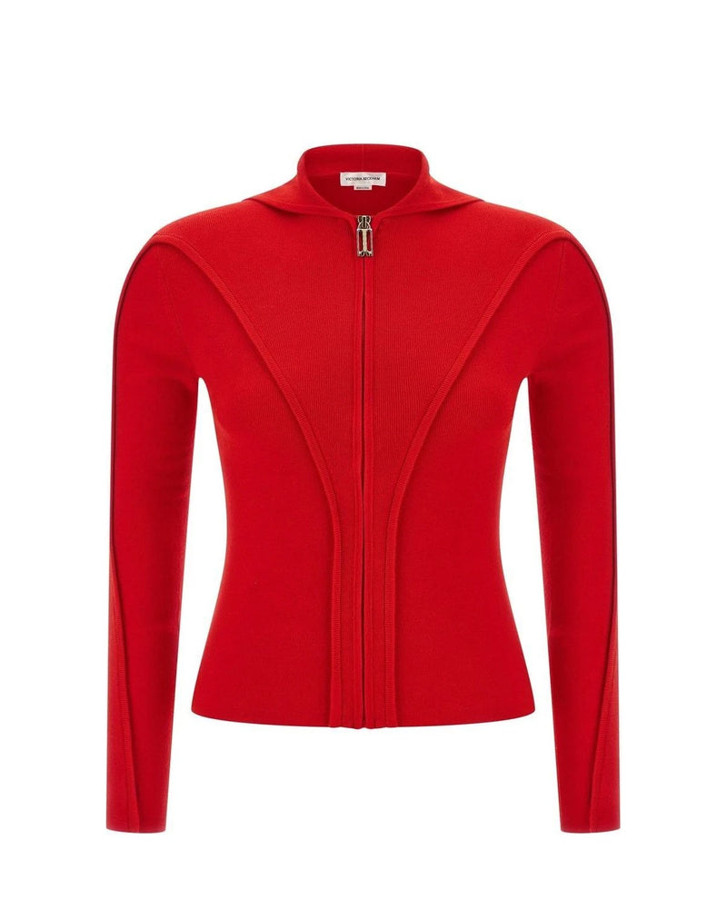 Victoria Beckham Cardigan in red, Wool