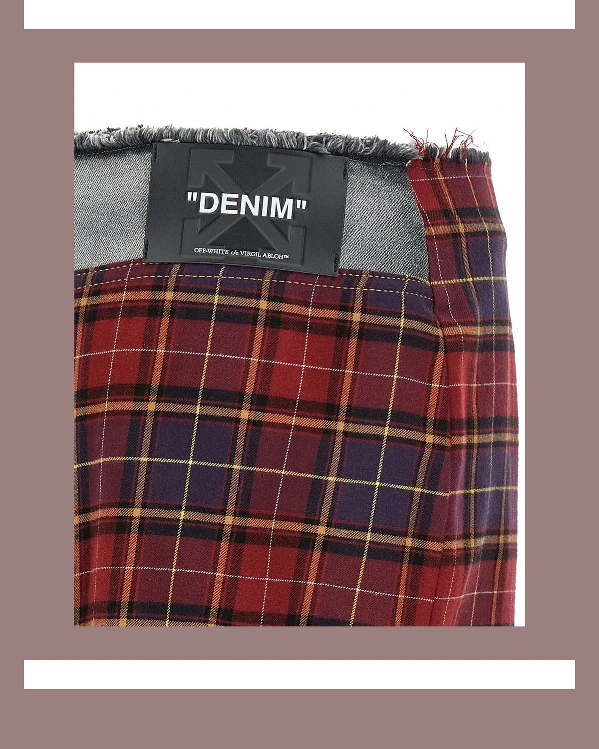 Off-White Skirt in multicolor, Cotton — view 4