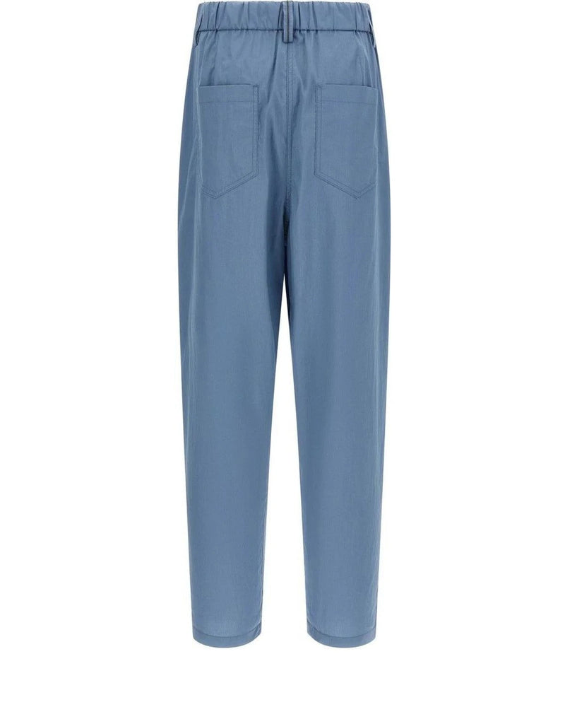 Brunello Cucinelli Trouser in blue, Cotton — view 2