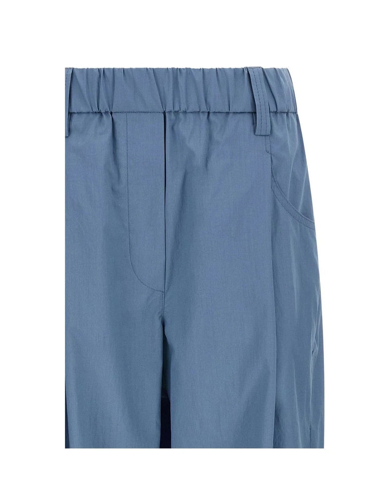 Brunello Cucinelli Trouser in blue, Cotton — view 3