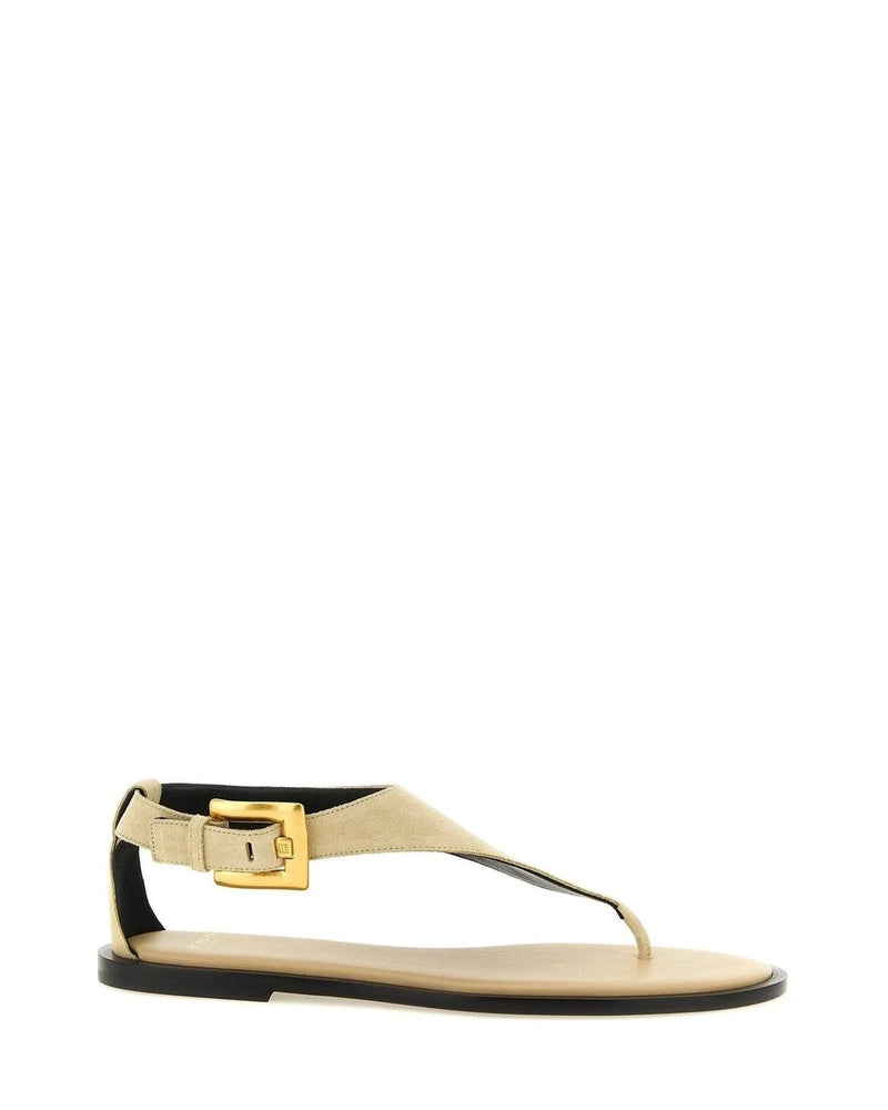 Balmain Sandals in beige, Calfskin Leather