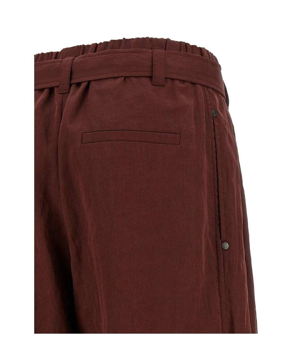 Brunello Cucinelli Palazzo Pant in red, Cotton — view 4