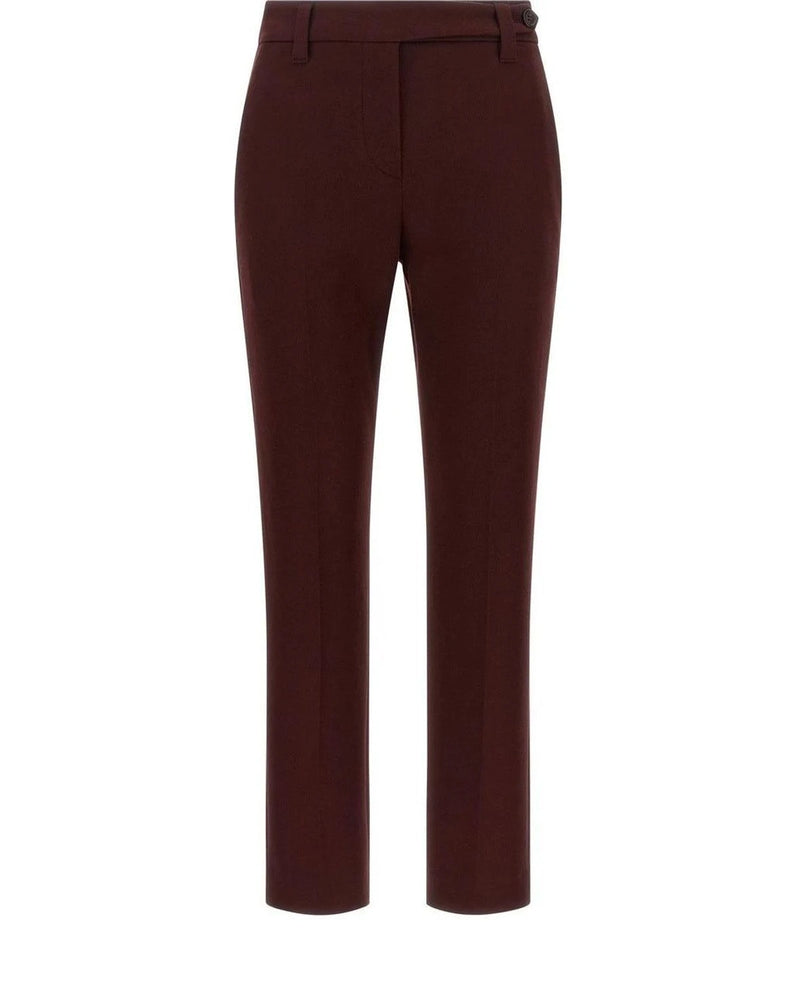 Brunello Cucinelli Trouser in red, Cotton