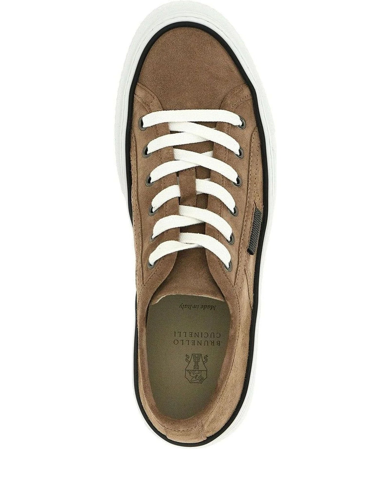 Brunello Cucinelli Sneakers in brown, Leather — view 4