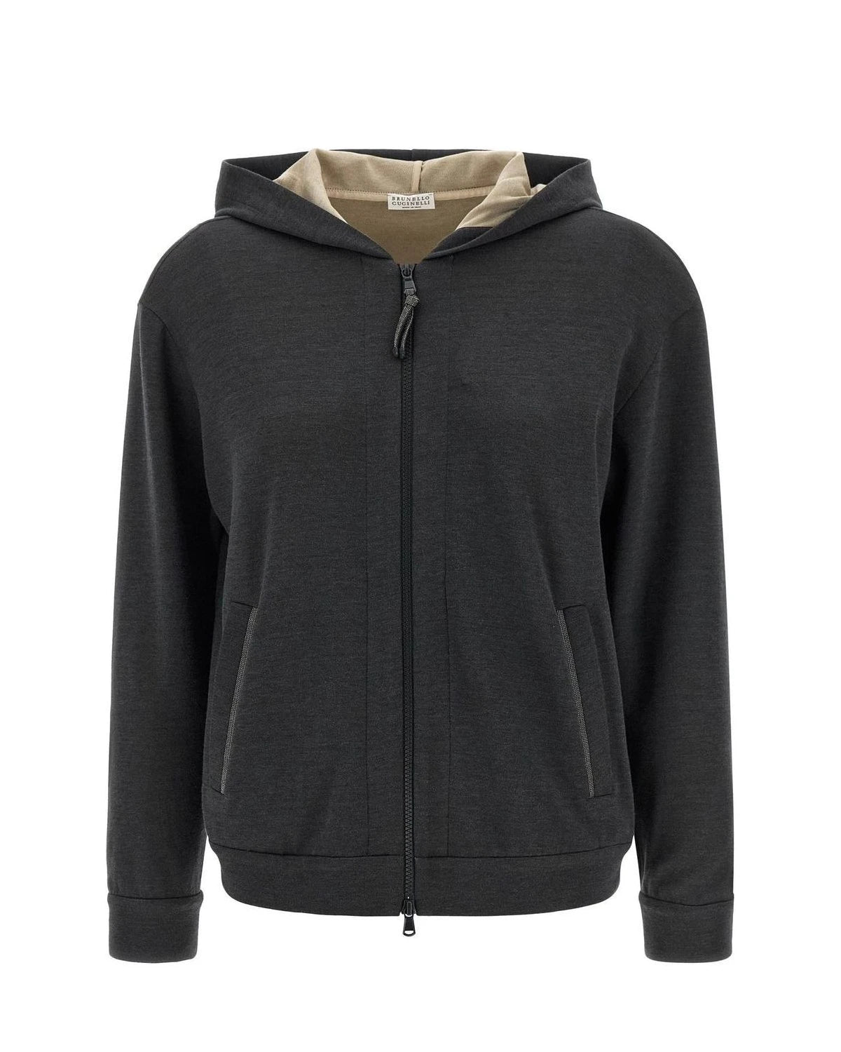 Brunello Cucinelli Hoodie in gray, Cotton