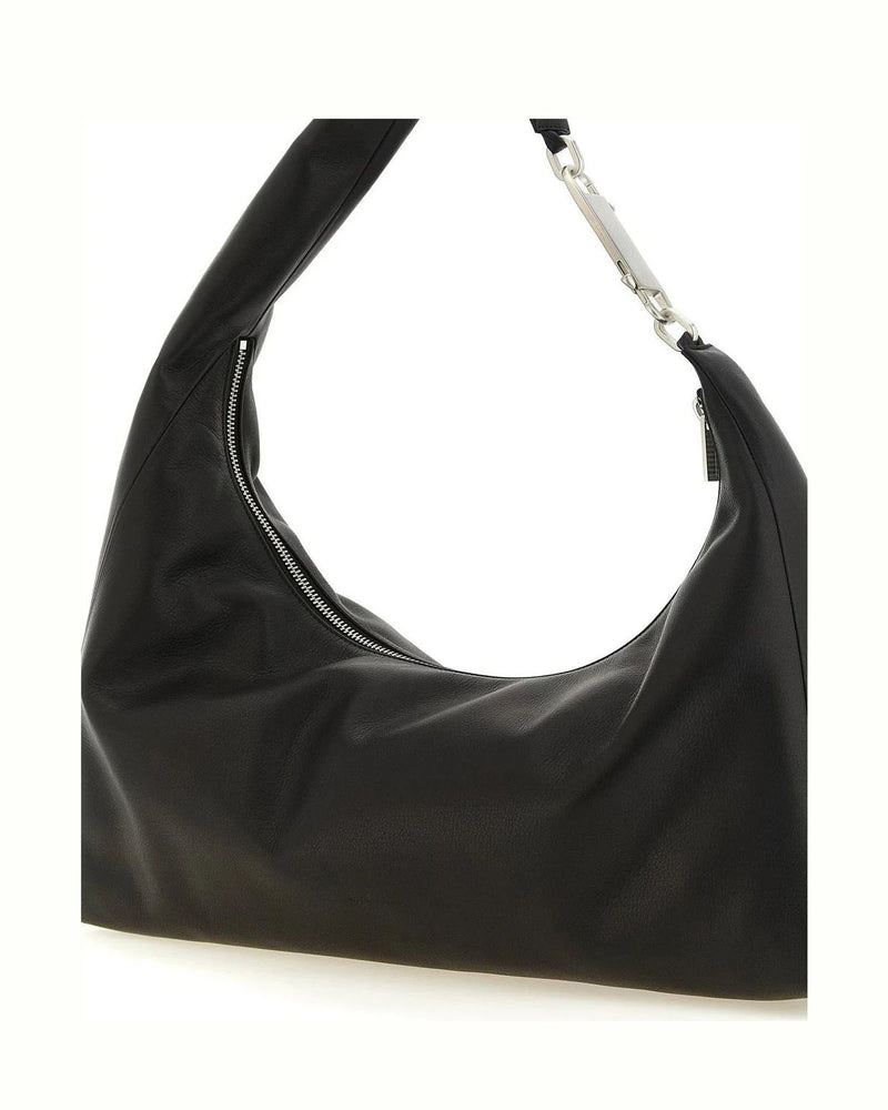 Rick Owens Shoulder Bag in black, Calfskin Leather — view 3