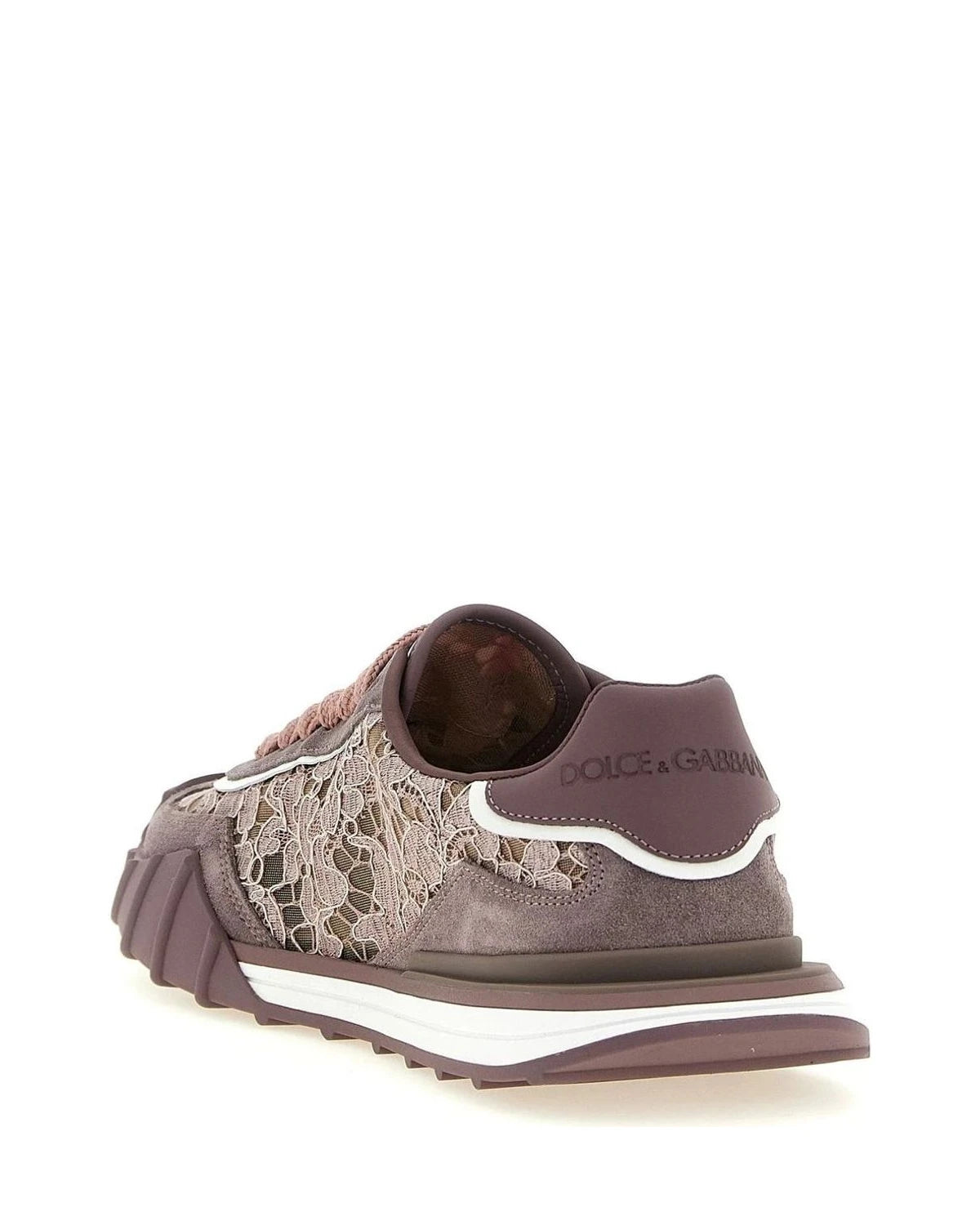 Dolce & Gabbana Sneakers in purple, Leather — view 3