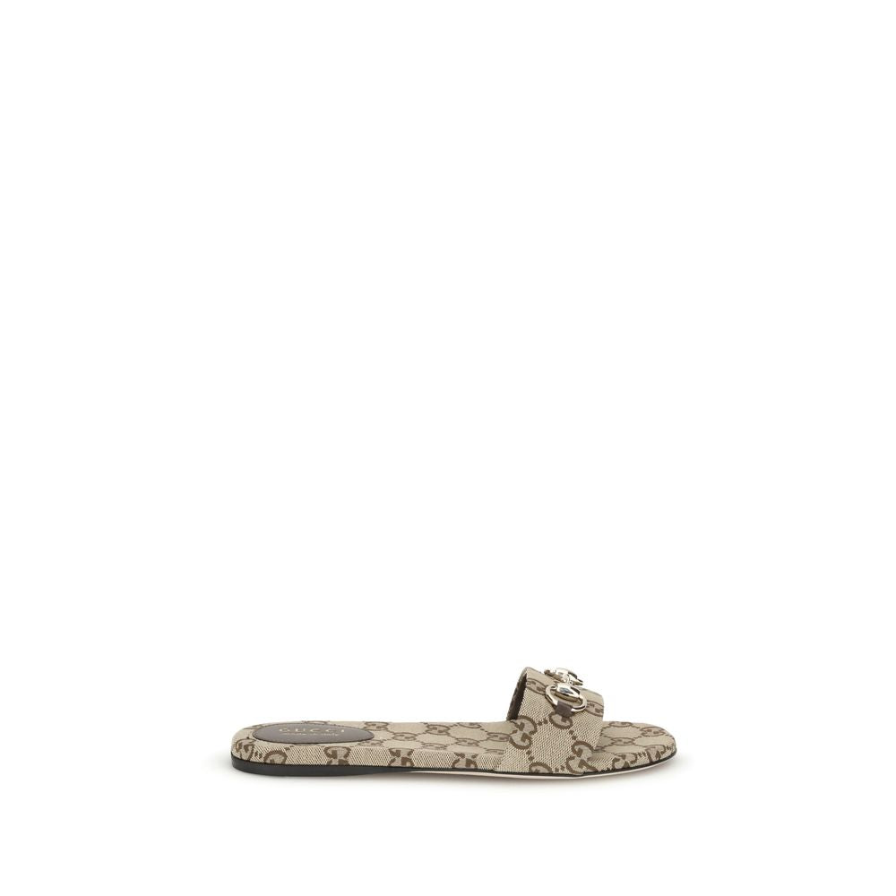 Gucci Canvas Gg Slippers Glam Steals