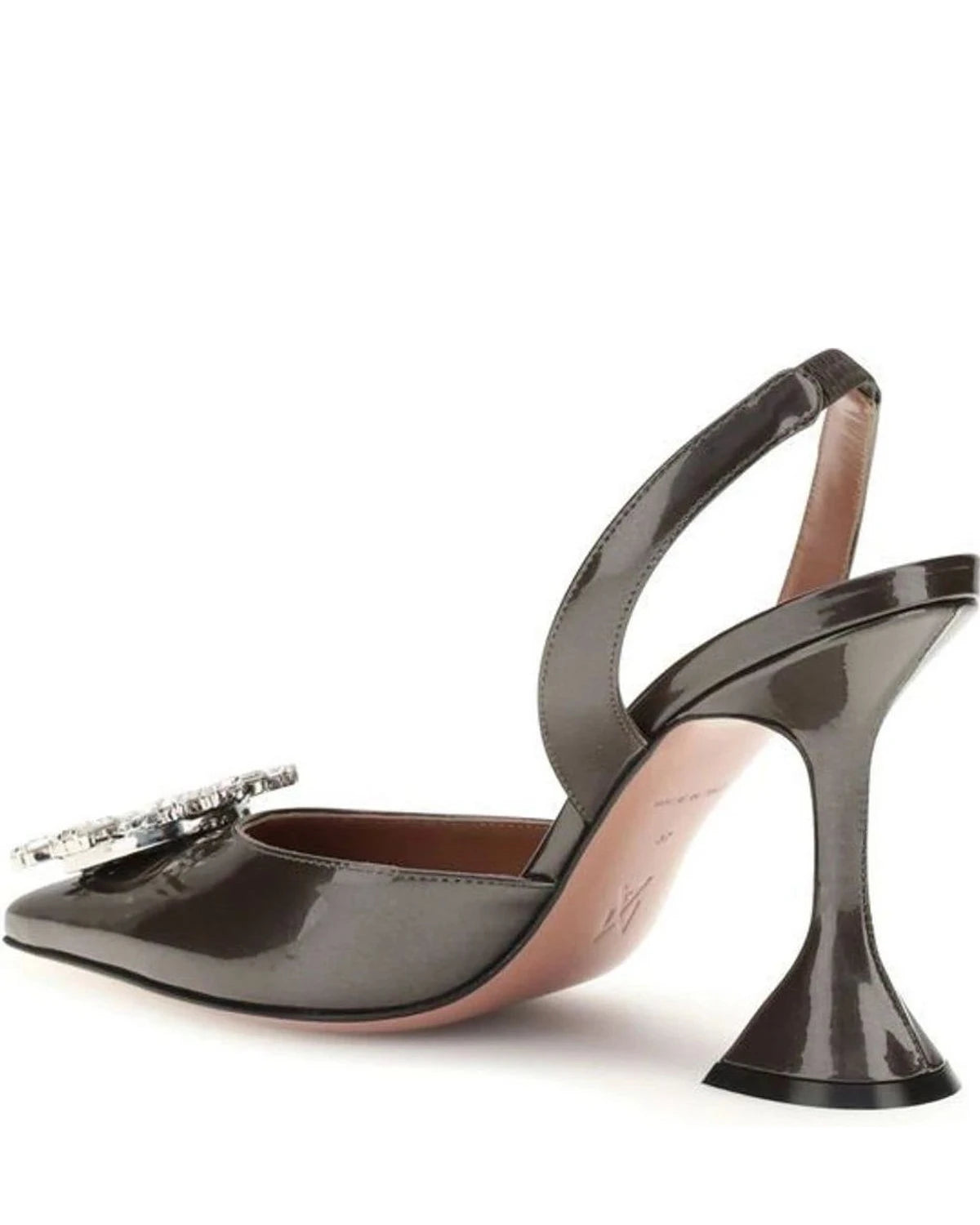 Amina Muaddi Pumps in brown, Calf Leather — view 3